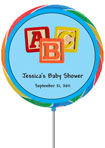 baby showerfavor, custom lollopop